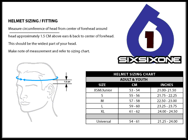 661 Evo Pressure Suit Size Chart