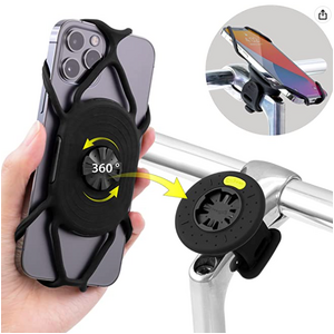 Bone Head Bike Tie Connect Garmin Kit - Fits Smartphone 4.7-7.2 inch - Black