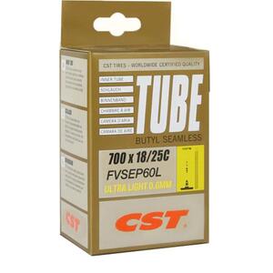 CST Ultralight Tube 700x25 Removable Valve Core 60mm