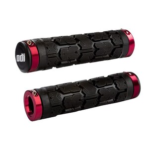 ODI Mtb Rogue Lock On Grips Black / Red Clamps