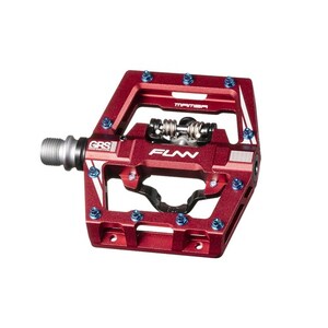 Funn Pedal - Mamba S - One Side Clip MTB Pedals SPD - Red