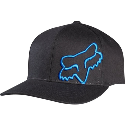 Fox Racing Mens Flex 45 Flexfit Hat [Colour: Black/Blue] [Size: S/M]