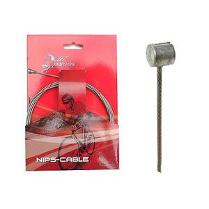 MARS ONE Brake Inner Cable - MTB Slick Stainless - 1.5mm X 1.7m - Nipple 7mm X 6mm