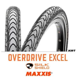 Maxxis Overdrive Excel - 700 x 40 - Wire - 60 TPI - Silkshield -  Single Compound - Black