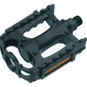 QBP Pedal - Plastic - Mtb General Style 1/2 X 1/8 - Black - Tw