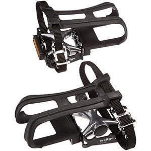 QBP Pedal Alloytrekking With Mt-6 Toe Clip And W-2 Strap - 9/16 - Silver/Black
