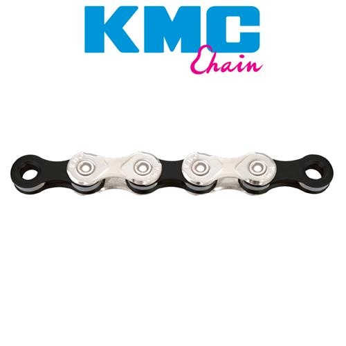 KMC X10 10Sp 10 Speed 116L Bicycle Chain Silver/Black For Shimano & SRAM