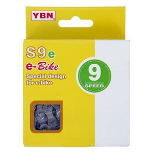 Yaban Chain - 9 Speed E-BIKE - 1/2 X 11/128 - 6.4mm Silver/Silver 136L