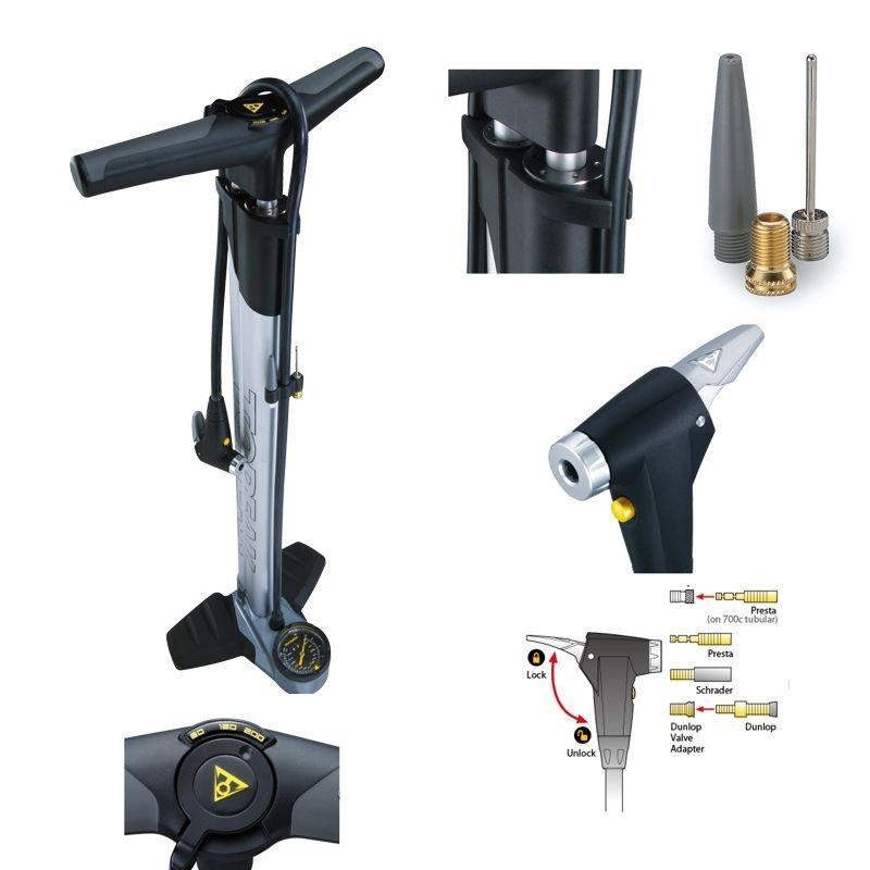 TOPEAK JOE BLOW ACE BIKE BICYCLE FLOOR PUMP