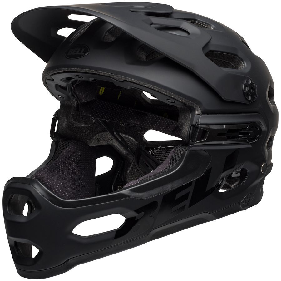2019 Bell Super 3R MTB Helmet With Mips Matte Black Grey