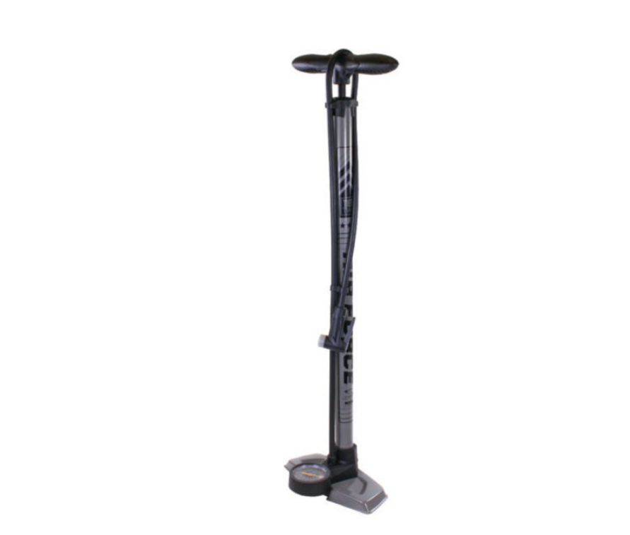 TIOGA ALLOY CLEVER VALVE BIKE FLOOR PUMP BLUE