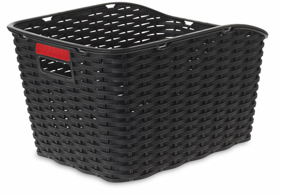 plastic wicker bike basket