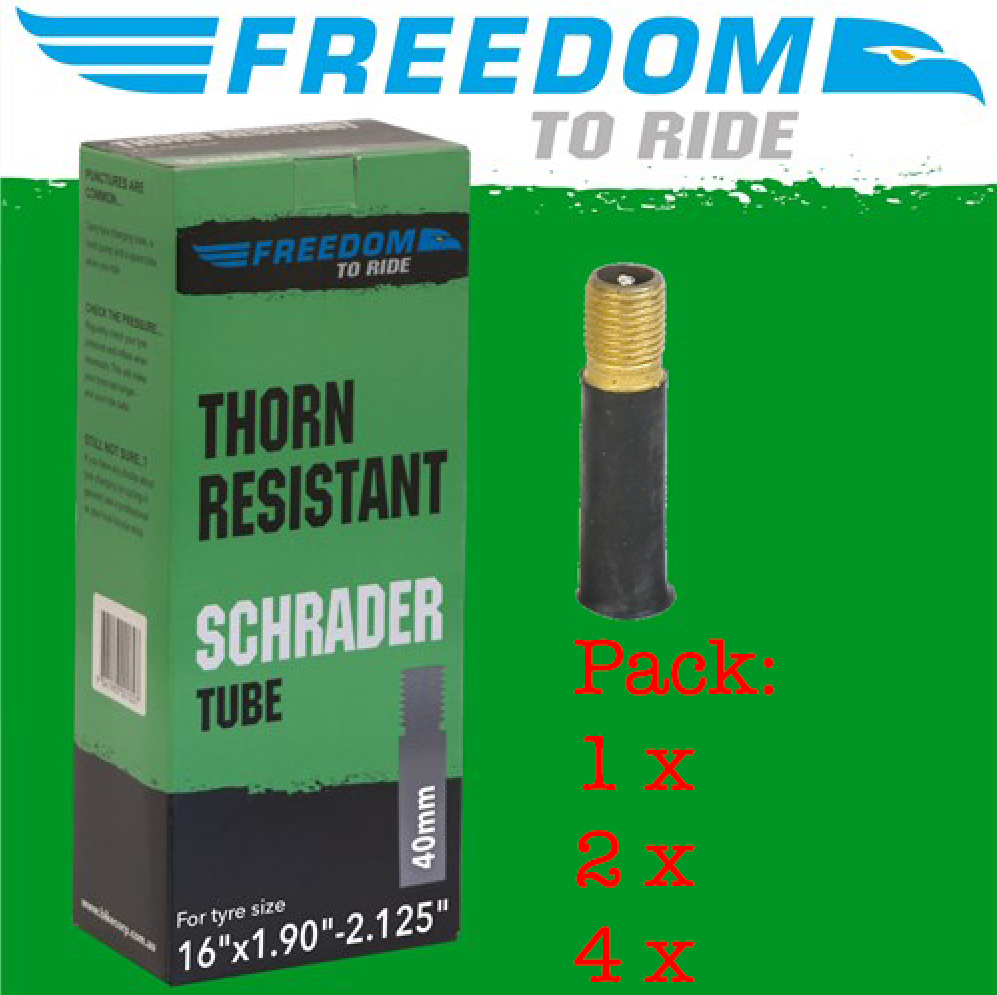Freedom Tube - Thorn Resistant Schrader 16"x1.90-2.125" (20) 40mm - Picture 4 of 4