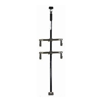 Heavy Duty Aluminum 2 Bike Bicycle Hanger Rack Storage Stand Ceiling to Roof Holder MTB Road Hybrid