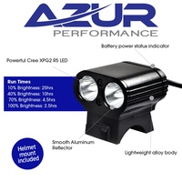 Azur Dual Mini USB Rechargeable 800 Lumens Bike Cycling Bicycle Front Head Light