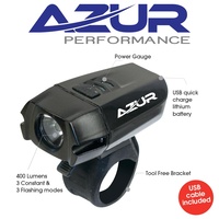 Azur 400 Lumen Usb Rechargeable Bike Cycling Bicycle Head light 6 Modes