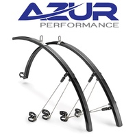 Azur Bike Front & Rear Mudguard M2 Guardian 30mm Full Length With Stays Fender Road Hybrid