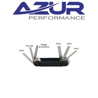 Azur Bike Multi Tool - Allen Key-Torx-Screwrdiver - 6 Function