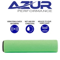 Azur Silicone Bike Handlebar Replacement Grips 130mm Bicycle Grips Neon Green
