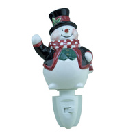 Snowman Porcelain Night Light Christmas Lights