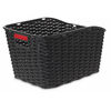 Velobici Wicker Weave Rear Plastic Basket With Mount Bicycle Rear Alloy Pannier Rack