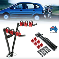  3 Bike Bicycle Bike Rack Cycle foldable Car Van Rear Carrier For Tow Ball Mounted New MTB Road