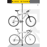 Heavy Duty Steel 2 Bike Bicycle Hanger Rack Storage Stand Roof Ceiling Road MTB Hybrid