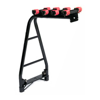 Quick Release Twin Poles A-Frame 4 Bike Road MTB Tow Ball SUV Straight Base Rack