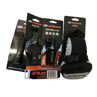 JetBlack Carbon Essentials Bike Bicycle Pack Includes Co2, Saddle Bag, Tyre Levers, Patch Kit