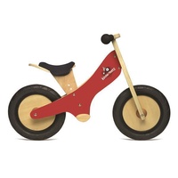 Kinderfeets Wooden Chalkboard Balance Kids Bike-Red(floor stock)