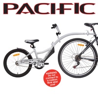 Pacific Tag A Long Cycling Bicycle Bike Trailer Silver