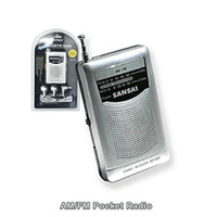 Sansai Am/Fm Pocket Radio With Built-In Speaker (Rd502)