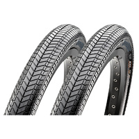 2 x Maxxis Grifter 20x2.30" 120TPI Silkshield Folding BMX Tyre (Pair)