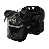 Velobici 100% Waterproof Bicycle Pannier Bag Set of 2 with Handle ROAD MTB commuter Bag