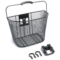 Wire Bicycle Bike Basket Mesh Front W/Qr