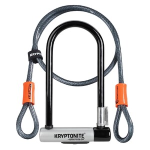 2 U-LOCK W/KRYPTOFLEX CABLE W/BKT 122cm x 10.2cm x 22.9cm (3C)