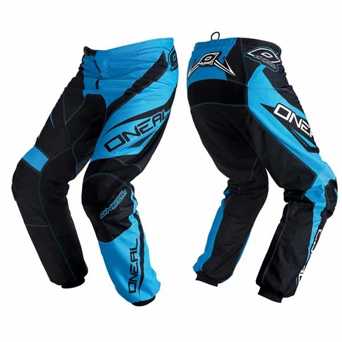 Oneal Mx Gear Element Racewear Youth Motocross Dirt Bike Pants Black/Cyan Size 18