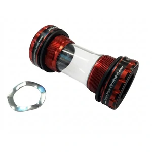"NEW" - BOTTOM BRACKET SET - Mod.R-GXP, plastic alloy, for SRAM Truvative system, RED w/2 sealed bearing, for BB 68mm & 73mm