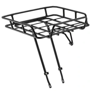 CARRIER - Front Rack, alloy, adjustable for size: 26"-29", powder coated, black.