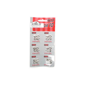 CHAIN CONNECTOR - Missing Links, 10 Speed, 5.88mm, SILVER (6 per Card)