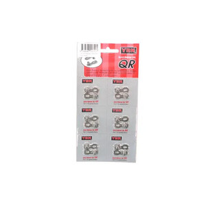 CHAIN CONNECTOR - Missing Llinks 3/32, 7/8 Speed, 7.3mm, SILVER (6 per Card)