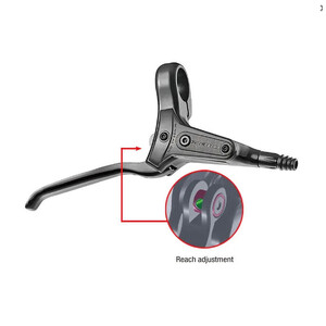 Brake lever HDM285/286 LEFT HAND,alloy for hydraulic disc brake 2 finger blade reach 81-85mm Tektro
