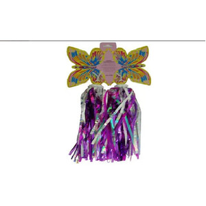 STREAMERS Laser Finish with Sequins, SILVER PURPLE (Butterfly)