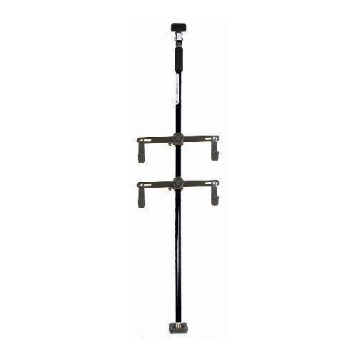 Heavy Duty Aluminum 2 Bike Bicycle Hanger Rack Storage Stand Ceiling to Roof Holder MTB Road Hybrid