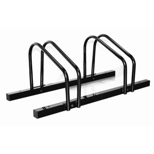 Velobici 1 - 2 Bike Floor Parking Rack Storage Stand Bicycle Black