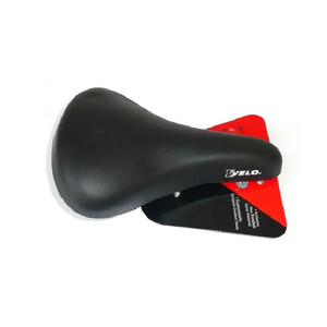 BMX Saddle BLACK for 16-20", Vinyl , Quality Velo manufactured product