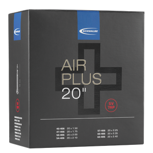 Schwalbe Air Plus Tube AV7 Schrader 20" x 2.00 - 2.80 (50 to 70 - 406)