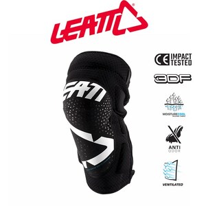 Knee Guard 3DF 5.0 Zip White/Black - Small/Medium