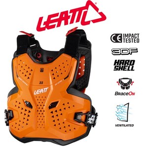 Chest Protector 3.5 Jr Orange/Black - Large/X-Large