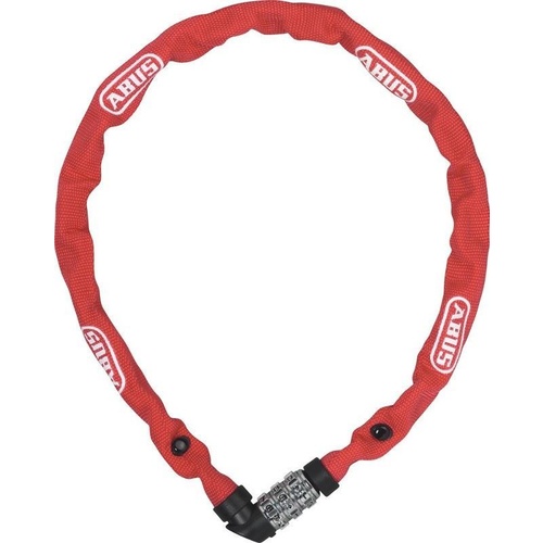 Abus Bike Lock Chain 1200 Web Red 60Cm Bicycle Locks